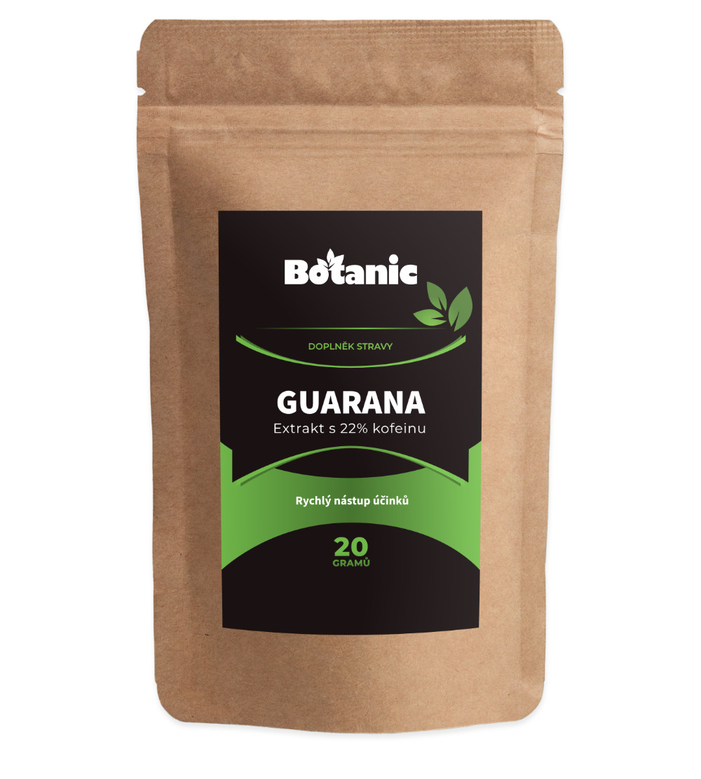 Extrakt z Guarany s 22% kofeinu v prášku