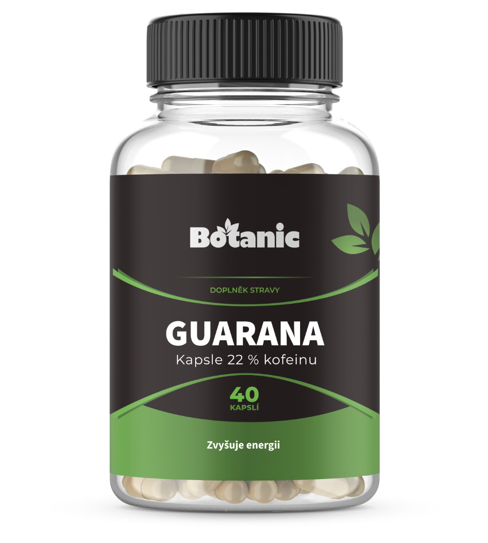 Extrakt z Guarany s 22% kofeinu v kapslích