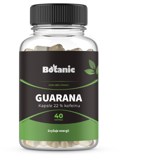 Extrakt z Guarany s 22% kofeinu v kapslích